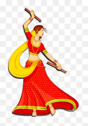 Vadodara Navratri Festival - Navratri Garba Clipart Png | Full ClipartFlare.com 