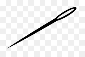 Sewing Needle Outline Clip Art - Vector Clip Art Online, Royalty ClipartFlare.com 