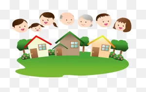 Neighborhood - Houses And Faces Of People Clipart. Free Download ClipartFlare.com 