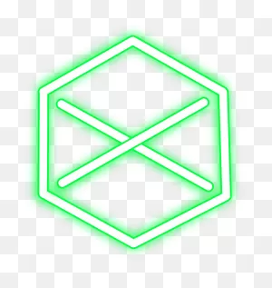 Green Hexagon Png - Neon Clipart - Large Size Png Image - ClipartFlare