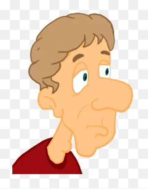 Pencil Neck - Neck Cartoon - (397X505) Png Clipart Download