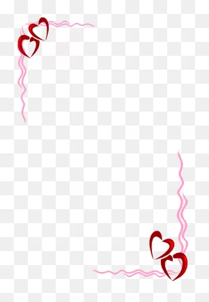 Red Hearts Corner Border Visit This Link New #9J1Ibr - Clipart Suggest