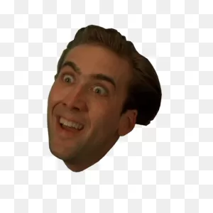 Nicolas Cage Surprised | ClipartFlare – Free Png Library
