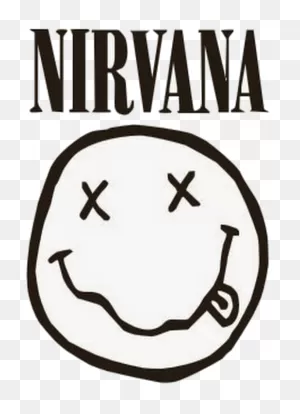 Nirvana #rock #rockband #love #smail - Stencil Nirvana Clipart ClipartFlare.com 