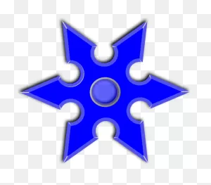 Ninja Star Png Clipart - Full Size Clipart (#5387463) - ClipartFlare
