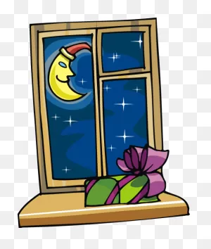 Download Window Clipart Night Window - Night Christmas Clipart Png ClipartFlare.com 