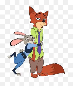 Clip Art Of Judy Hopps Hugging Nick Wilde #zootopia | Zootopia ClipartFlare.com 