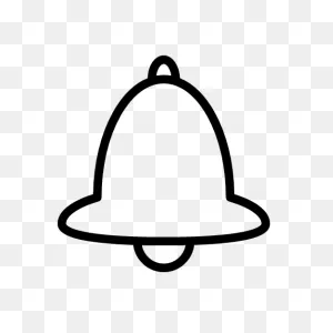 Alert Bell Message Notification Icon - Outline Style
