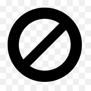 No Symbol Slash Clip Art - Circle Png Download - 512*512 - Free ClipartFlare.com 