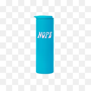 Nope Bright Blue Steel Tumbler