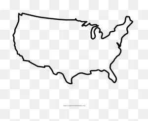 North America Coloring Page - Uk Us Size Difference Clipart - Full ClipartFlare.com 