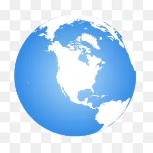 North America Centered Earth Globe
