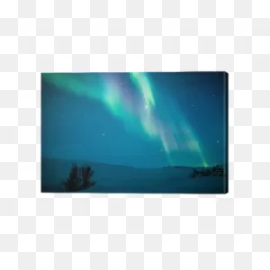 Northern Lights (Aurora Borealis) Above Snow Canvas Print • Pixers ClipartFlare.com 