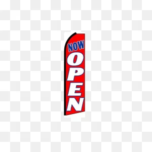 11Ft Now Open Stock Teardrop Flag With Ground Stake 01