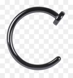 Titan Blackline® Open Nose Rings