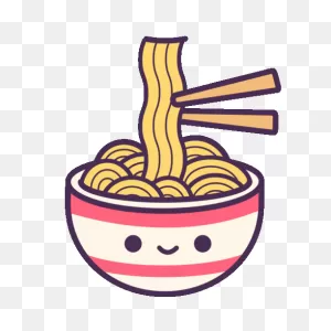 Noodles Ramen Sticker By Xunoodlebar For Ios & Android | ClipartFlare