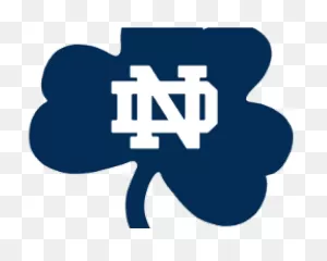 Clover Clipart Notre Dame - Notre Dame Shamrock - Png Download ClipartFlare.com 