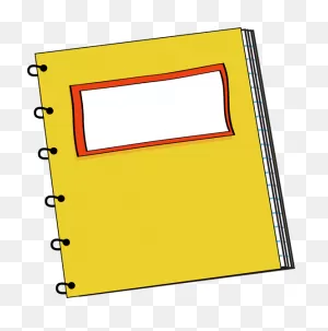 Yellow Spiral Notebook | Sewing Activities, School Supplies ClipartFlare.com 
