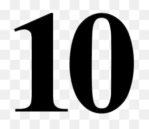 Download 10 Number Free Png Image - Times New Roman Number 10 ClipartFlare.com 