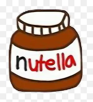 Nutella #chocolate #chibi #cute #kawaii #jar #tumblr - Stickers ClipartFlare.com 