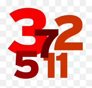 Download Numbers Vector Jumbled - Prime Numbers Clipart - Full ClipartFlare.com 