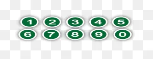 Green Circle With Numbers Clipart Vector Clip Art - ClipartFlare