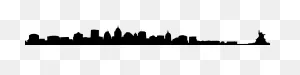 New York Png - New York Skyline Black And White - (1500X379) Png ClipartFlare.com 