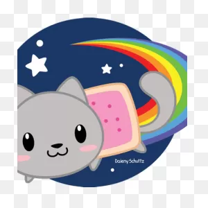 Nyan Cat Clipart Easter - Nyan Cat Chibi Transparent Png - Free ClipartFlare.com 