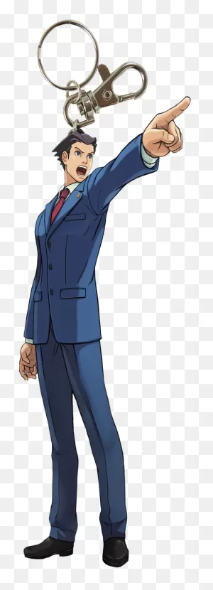 Ace Attorney Keychain Key01 - Phoenix Wright Objection Clipart ClipartFlare.com 
