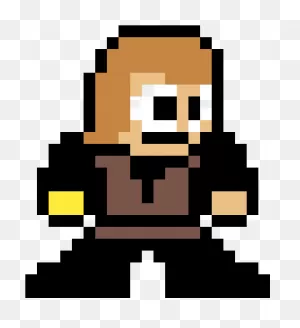 Anakin Skywalker - Obi Wan 8 Bit Clipart - Large Size Png Image ClipartFlare.com 