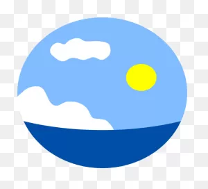 Ocean Line Area Circle Clipart - Ocean Clipart Nature Clip Art