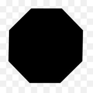 Octagon Shape Sticker