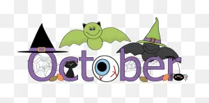 Month Of October Halloween Clip Art - Month Of October Halloween ClipartFlare.com 