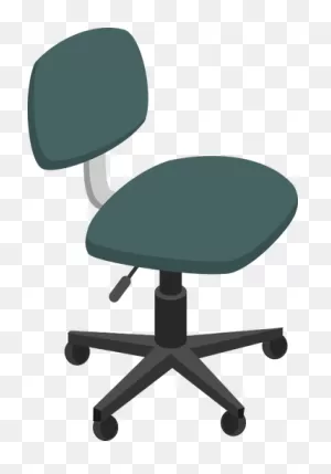 Office Chair In Green | Public Domain Vectors
