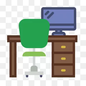 Study Cartoon Clipart - Table, Office, Technology, Transparent ClipartFlare.com 