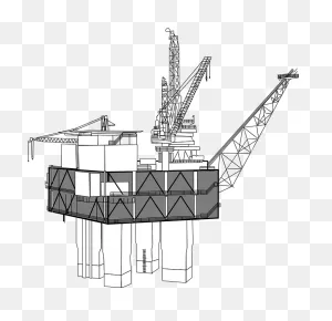 Oil Rig Drilling Offshore - Free Vector Graphic On ClipartFlare