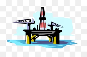 Oil Rig Royalty Free Vector Clip Art Illustration - Oil Rig ClipartFlare.com 