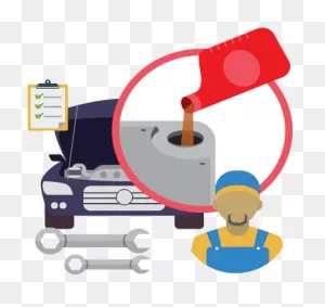 Car Oil And Lube Change - Engine Oil Change Cartoon Clipart - Full ClipartFlare.com 
