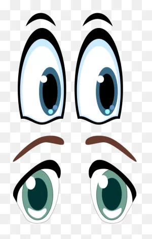 Eyebrow Clipart Yeux - Ojos Animados Png Transparent Png - Full ClipartFlare.com 