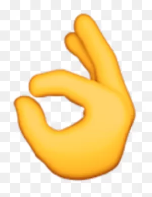Ok Clipart Ok Emoji - Ok Hand Emoji Yellow - Png Download - Full ClipartFlare.com 