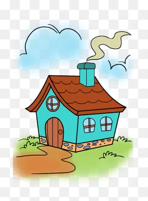 Chimney Drawing Old Home - Cute House Cartoon Drawing Clipart ClipartFlare.com 