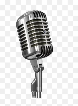 Old Gray Microphone Hd Transparent - 32259 - ClipartFlare