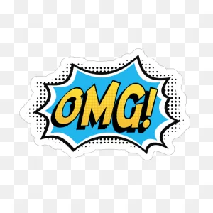 Omg Comic Sticker