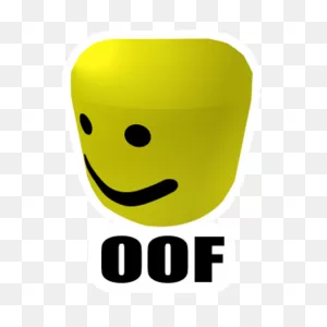 Roblox Noob Head Oof Sticker - Sticker Mania