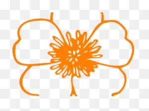 Orange Flower Clipart Single Flower - Poppy Cut Out Template - Png ClipartFlare.com 