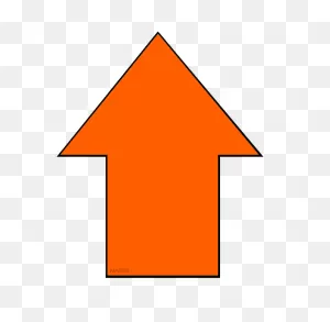 Miniclips:arrows Clip Art By Phillip Martin, Orange Arrow