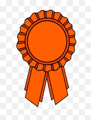 Miniclips:ribbons Clip Art By Phillip Martin, Orange Ribbon