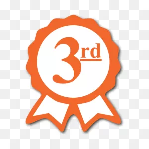 Third Place Orange Ribbon Award Labels, Rolls Of 100 ClipartFlare By ClipartFlare.com 