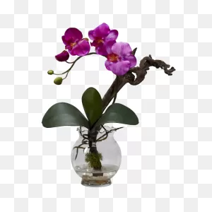 Faux Potted Orchid
