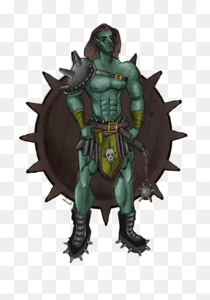 Half Orc Barbarian By Dillen Phelps On Dribbble
